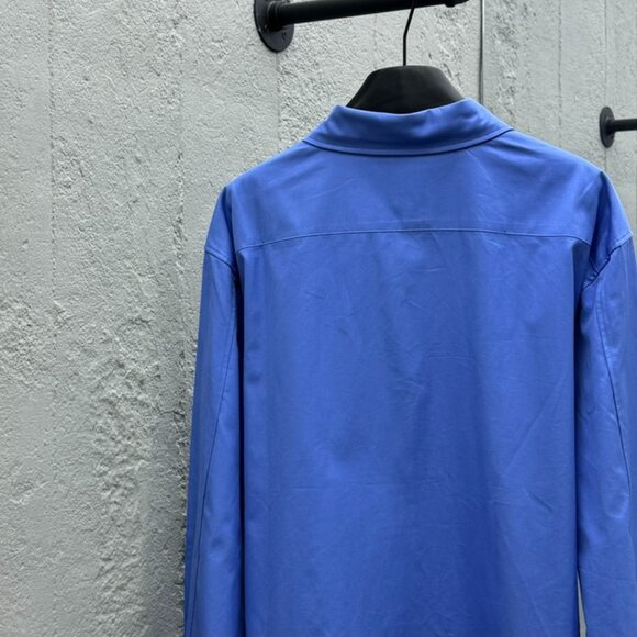 Loewe Couple's Embroidered Logo Chest Shirt Blue - Picture 11 of 16